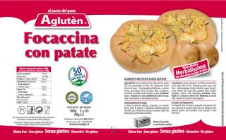 Agluten - Bezlepková focaccina s bramborami  100 g (2 x 50 g)