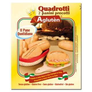 Agluten - Bezlepkové předpečené housky Quadrotti 180 g (2 x 90 g)
