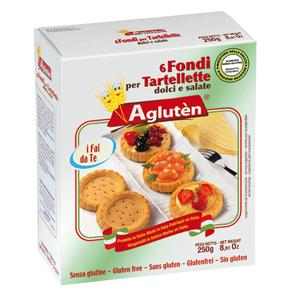 Agluten - Bezlepkové košíčky Fondi pro sladkou nebo slanou náplň 250 g (6 ks)